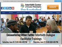 Tablet Screenshot of interfaithcenterpa.org